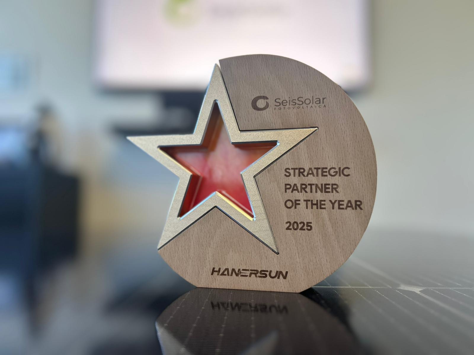 Noticias 1 SeisSolar, reconocido como Strategic Partner of the Year 2025 por Hanersun